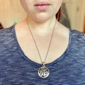 Bejeweled Celtic Clover Pendant
